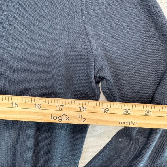 UGG Quincy Side Ties Soft and Cozy Lounge Pullover Black Long Sleeve Top Sz S - Picture 7 of 9